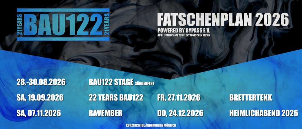 Bau122 Sammeltermine 2026 
2. Jahreshälfte