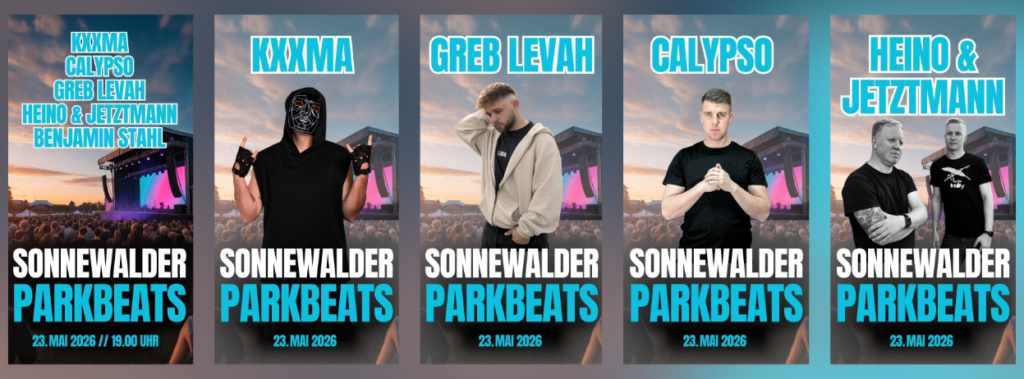 PARKBEATS Sonnewalder Fest- und Kulturverein e.V. Sa,  23-05-26 ab 19 Uhr